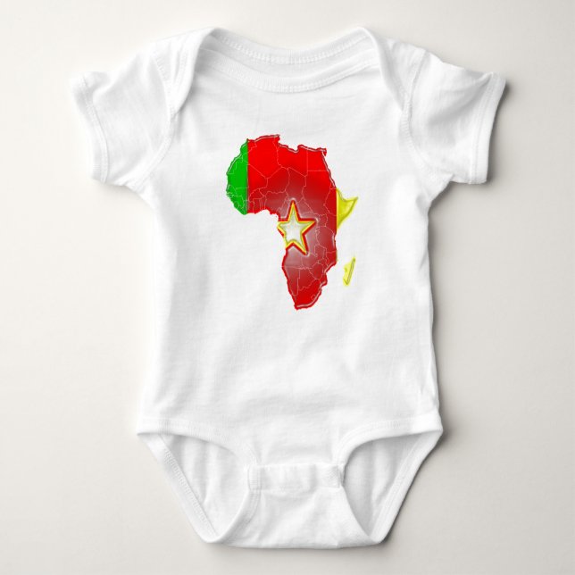 Body Para Bebê República dos Camarões (Frente)
