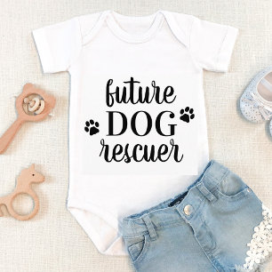 Body Para Bebê Resgatador de Cachorro Futuro Fofo