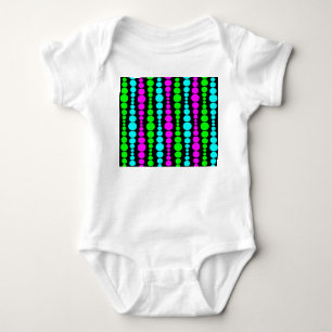 Body Para Bebê Retângulos Modernos Neon