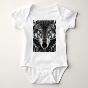 Body Para Bebê Retrato gráfico inspirado do lobo