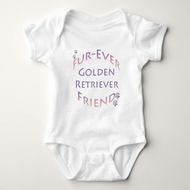 Body Para Bebê Retriever de ouro Futuro (Frente)