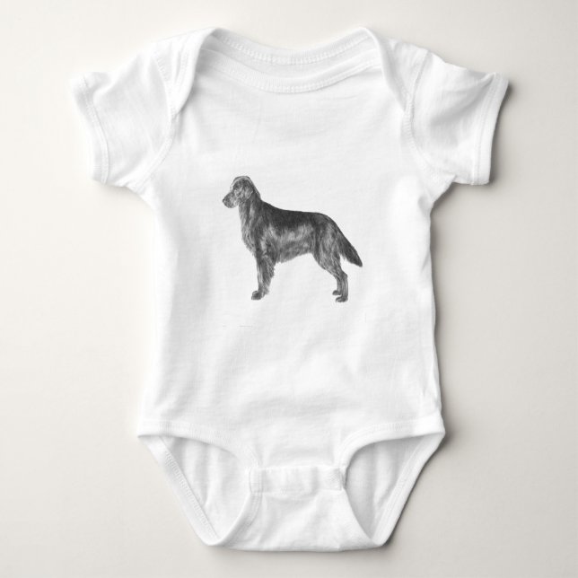 Body Para Bebê Retriever revestido plano (Frente)