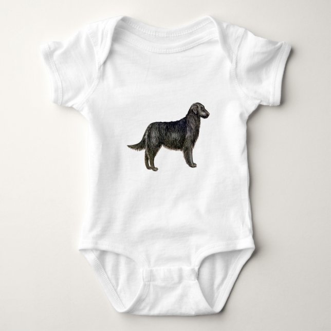 Body Para Bebê Retriever Revestido Plano (Frente)