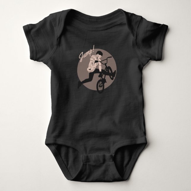 Body Para Bebê Retro Biker Design - Jump (Frente)