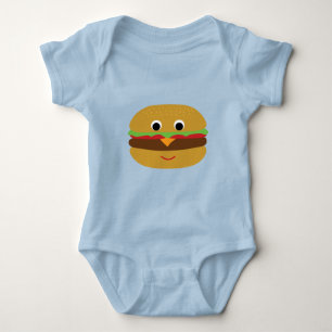 Body Para Bebê Retro Cheeseburger