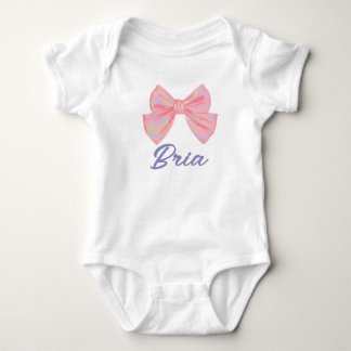 Body Para Bebê Revelação do Nome Bria Significado Minimal Moderno