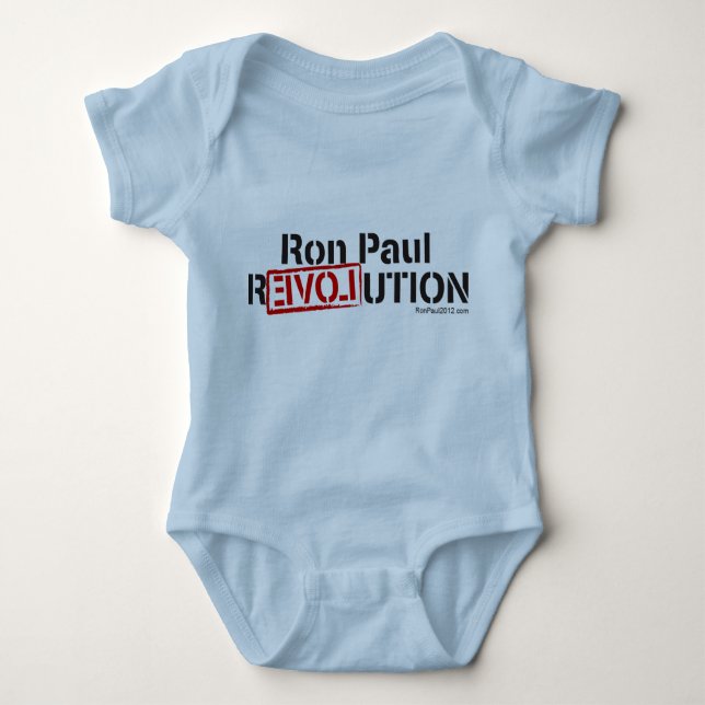 Body Para Bebê Revolução de RonPaul (Frente)