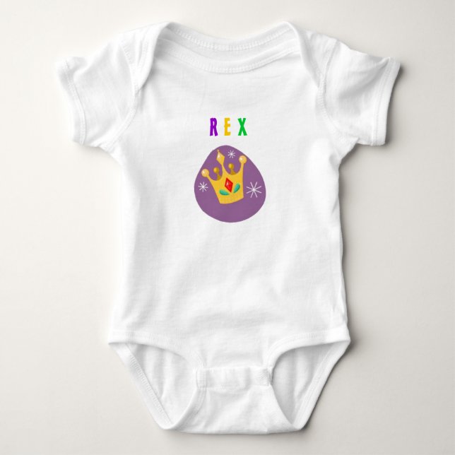 Body Para Bebê Rex, ø carnaval (Frente)