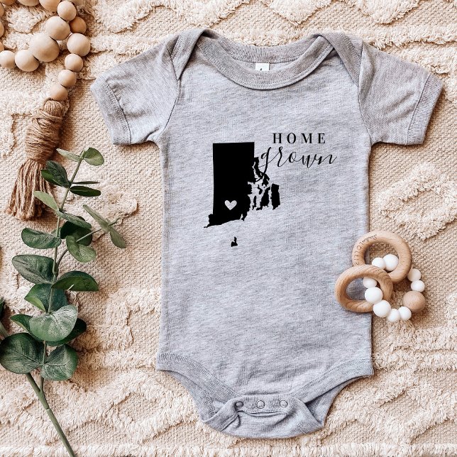 Body Para Bebê Rhode Island Home Grown State Tee (Criador carregado)