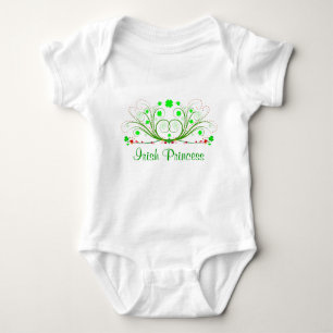 Body Para Bebê Rico irlandês Shamrocks Criança T-shirt