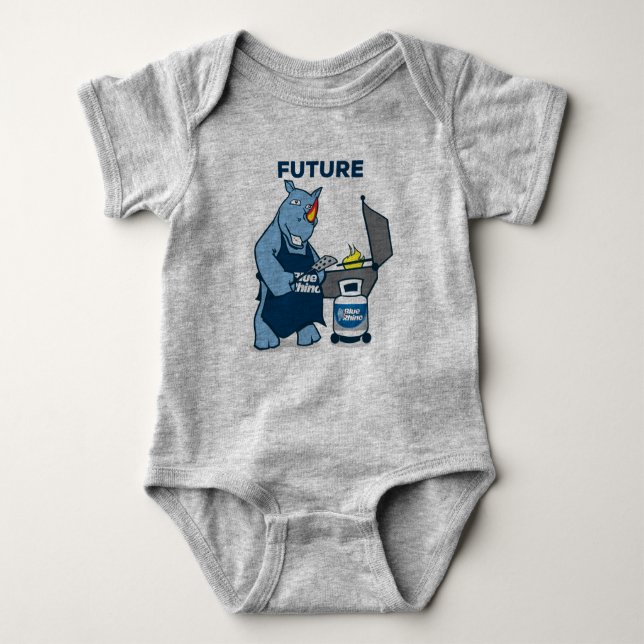 Body Para Bebê Rino azul "Futuro Griller" (Frente)