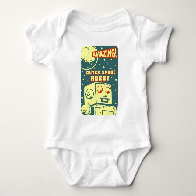 Body Para Bebê Robô de espaço surpreendente (Frente)