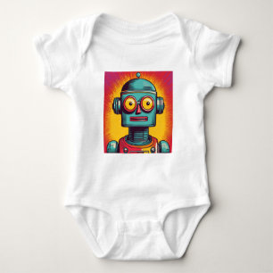 Body Para Bebê Robô de pop Art