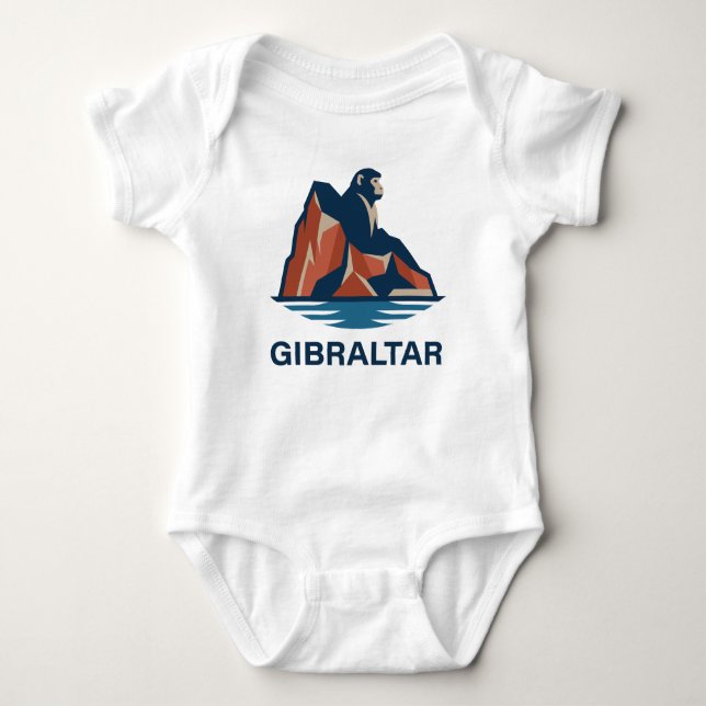 Body Para Bebê Rocha de Gibraltar (Frente)