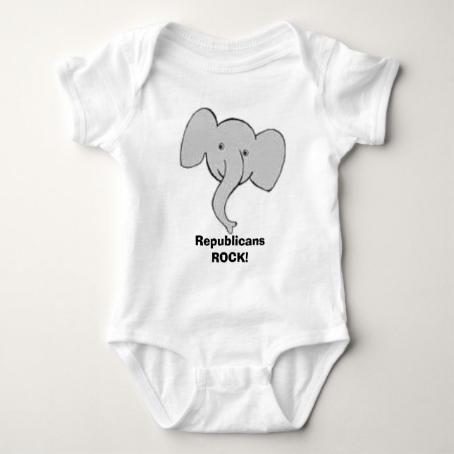 Body Para Bebê ROCHA dos republicanos! (Frente)