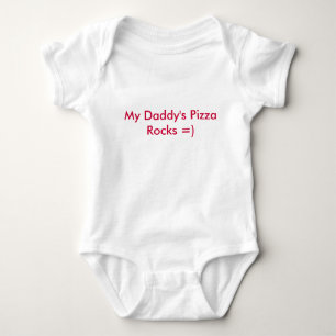 Body Para Bebê Rochas da pizza do meu pai =)