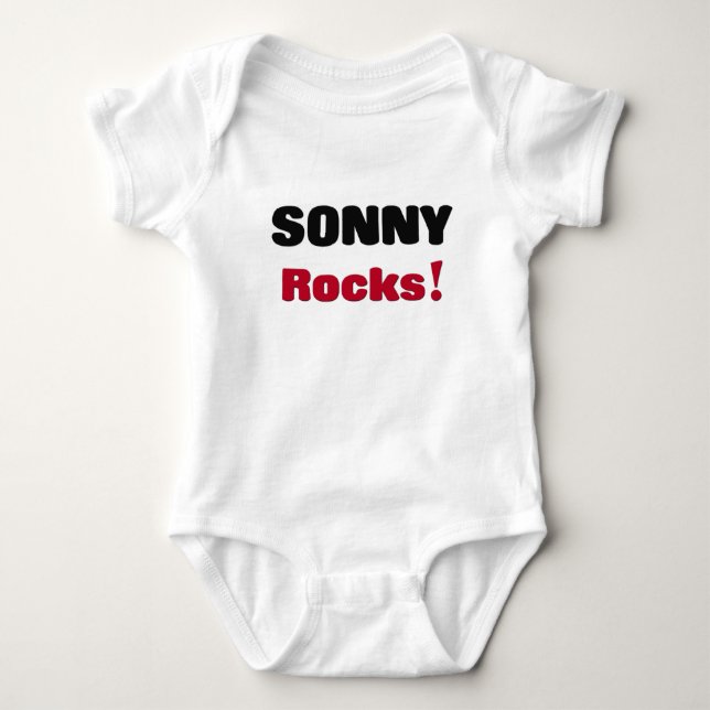 Body Para Bebê Rochas de Sonny (Frente)