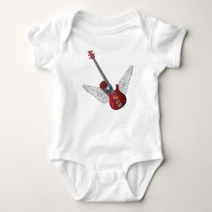 Body Para Bebê Rock and Roll Angel Bass