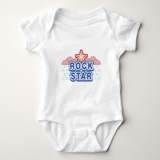 Body Para Bebê Rock Star (Frente)