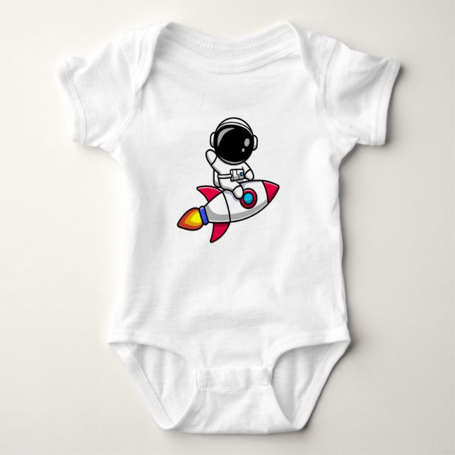 Body Para Bebê Rocket Baby! (Frente)