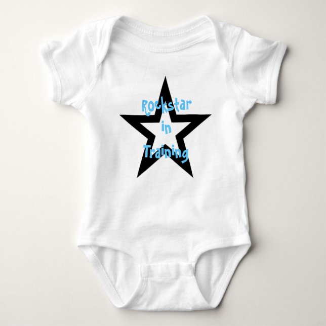 Body Para Bebê Rockstar in Training (Frente)