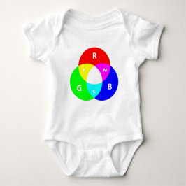 Body Para Bebê roda colorida