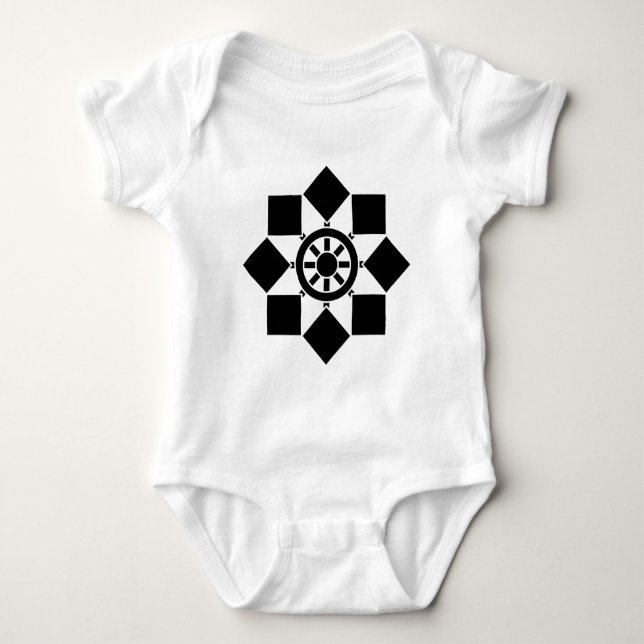 Body Para Bebê Roda japonesa (Frente)