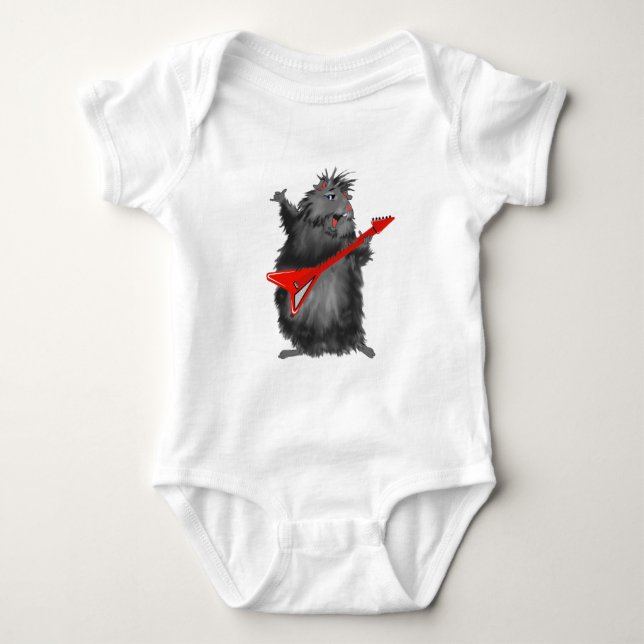 Body Para Bebê Roedor de Rockin (Frente)