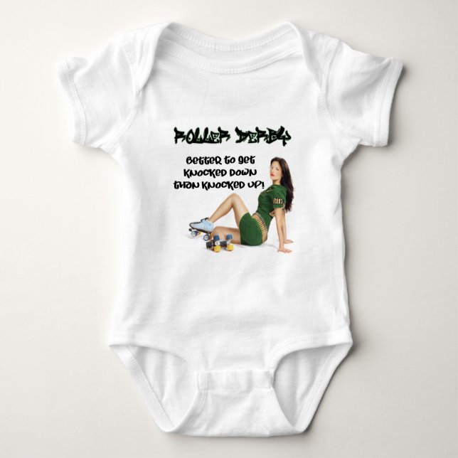 Body Para Bebê Roller Derby... (Frente)
