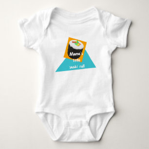 Body Para Bebê Rolo de sushi do Pequeno do Mama - equipamento do