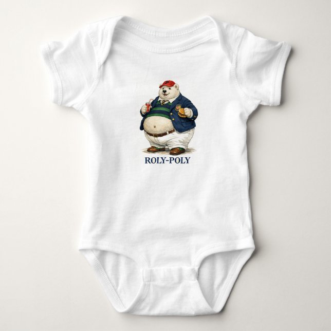 Body Para Bebê Roly Poly  (Frente)