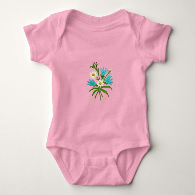 Body Para Bebê Romantic Floral Bouquet – Botanical Fantasy Baby B (Frente)
