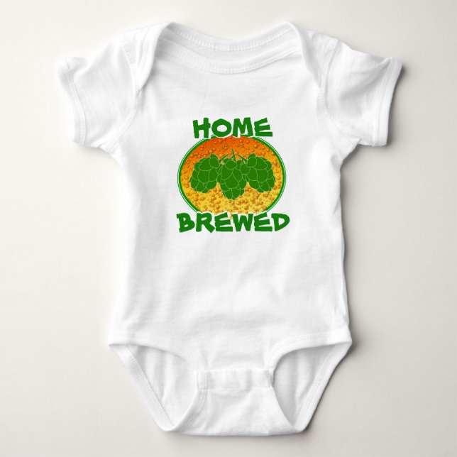 Body Para Bebê Romper Casa-Fabricado cerveja do bebê (Frente)