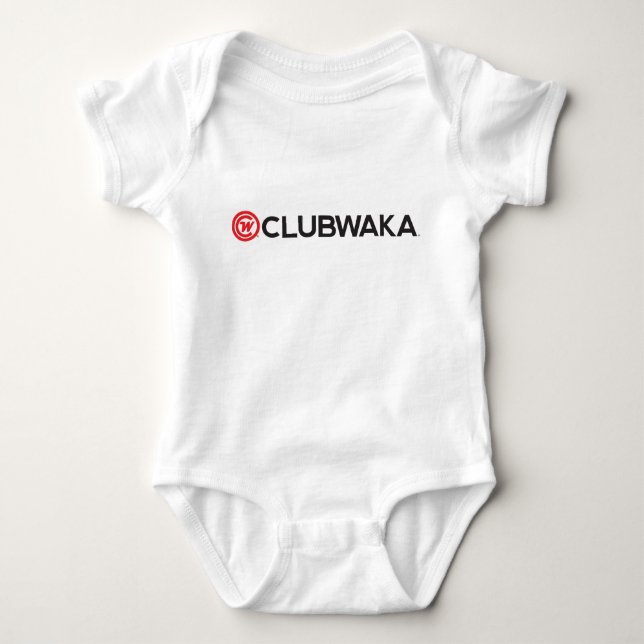 Body Para Bebê Romper do bebê - CLUBWAKA Wordmark (Frente)
