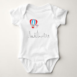 Body Para Bebê Romper do bebê com skyline do mundo