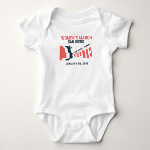 Body Para Bebê Romper oficial do bebê do março San Diego das