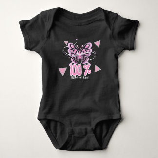 Body Para Bebê Ropa para bebé " 100% hecho con amor"