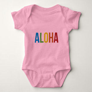 Body Para Bebê Rosa arco-íris