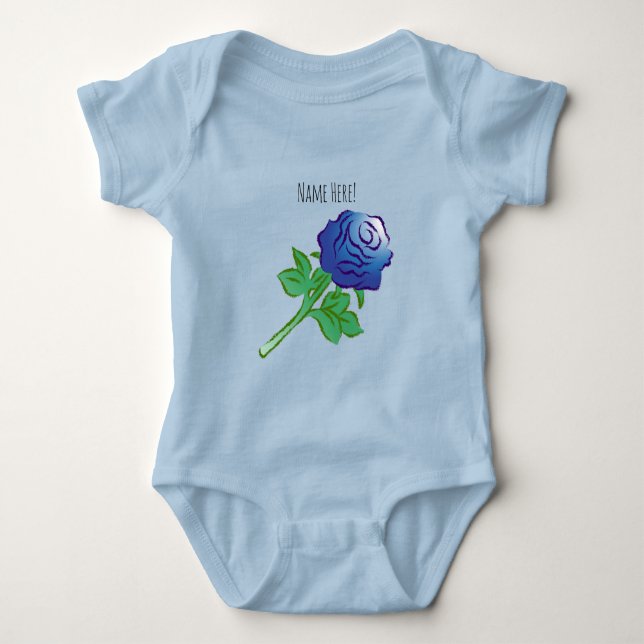 Body Para Bebê Rosa Azul Incrível (Frente)