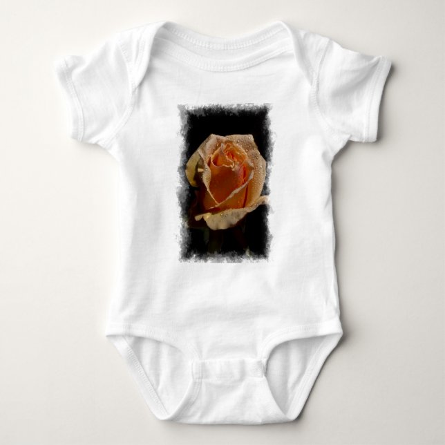 Body Para Bebê Rosa de laranja 1 (Frente)