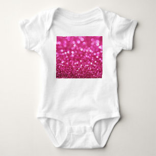 Body Para Bebê Rosa Escuro: Abstrato elegante.