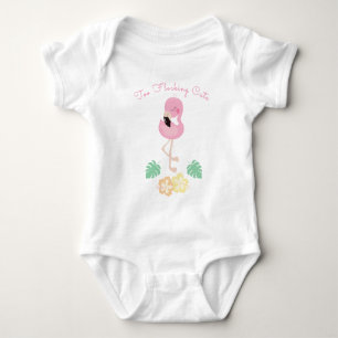 Body Para Bebê Rosa Flamingo Tropical Encantada Engraçado