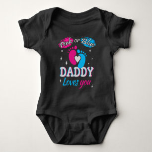 Body Para Bebê Rosa ou Azul, Papai Te Ama