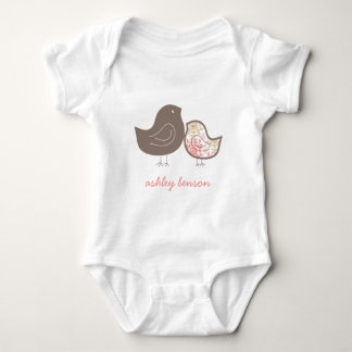 Body Para Bebê Rosa Pastel Caprichoso Damasceno Frangos Chic Meni