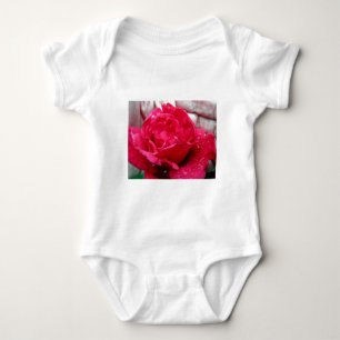 Body Para Bebê Rosa vermelha