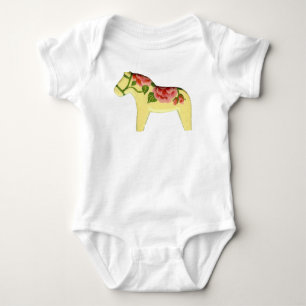 Body Para Bebê Rosas Rosa Dala Criança Cavalo Creeper