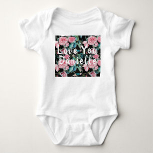 Body Para Bebê Rosas Rosa Rosa Rosa Gostam De Você Bebês De Um