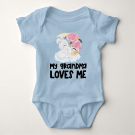 Body Para Bebê Rosinhas Coelhinhas🌹 Minha Avó Me Ama