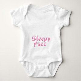 Body Para Bebê Rosto Sonolento: