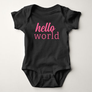 Body Para Bebê Roteiro de Pincel Fresco Olá Romper